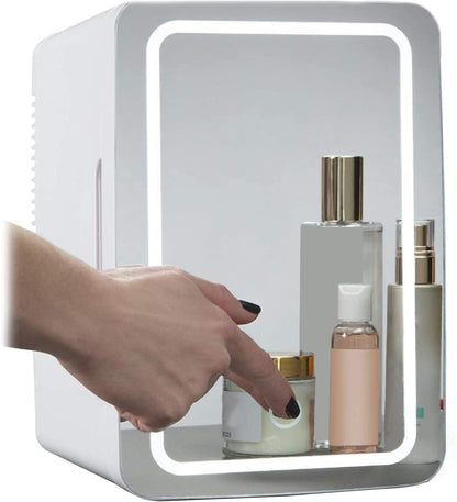 TWSOUL Petit Réfrigérateur 8 Litres Avec Réglage De La Température - Réfrigérateur Thermoélectrique Portable Et Chaud Pour Chambre À Coucher, Cosmétiques, Lait Maternel, Bureau Et Voyage