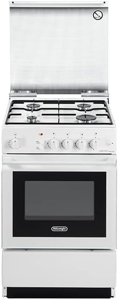 De Longhi SGGW 554 N ED Cuisinière À Gaz Avec Four À Gaz Grill 50 X 50 Cm