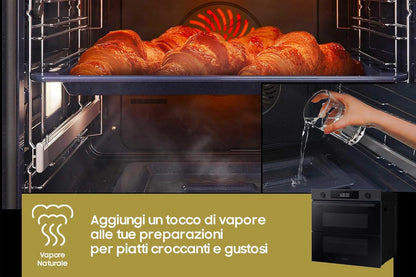 Four Électrique Ventilé Grill/Vapeur 76 Litres Classe A+ Noir - NV7B4540VBB/U5
