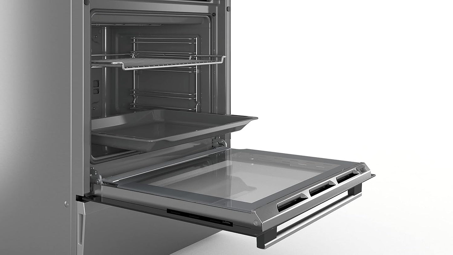 HXS79RJ50 Série 6 - Cuisinière Indépendante À Gaz Et Four Électrique - Pyrolyse - 63L - Inox