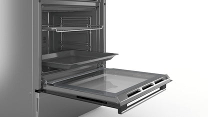 HXS79RJ50 Série 6 - Cuisinière Indépendante À Gaz Et Four Électrique - Pyrolyse - 63L - Inox