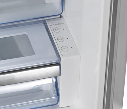HISENSE Mkgnf536 ED Réfrigérateur/Congélateur/A + +/177,4 Cm Hauteur/322 Kwh/An/417 L Refroidissement Partie/119 L Partie Congélateur/Distributeur D'Eau/Réglage De La Température Séparés/Inox