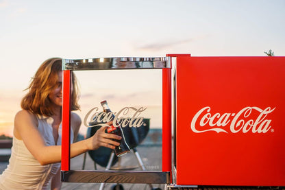 °CUBES Coca-Cola/Hus-Cc 165 Réfrigérateur À Bouteilles, Hauteur : 51 Cm, 98 Kwh/An, Capacité : 48 L