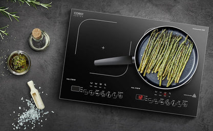 Progourmet 3500 Plaque De Cuisson À Induction Double Mobile, 3500 W Powersharing, 60-240 °C, 4 Fonctions, Minuterie 180 Min, Casseroles Jusqu'À 24 Cm, Vitrocéramique