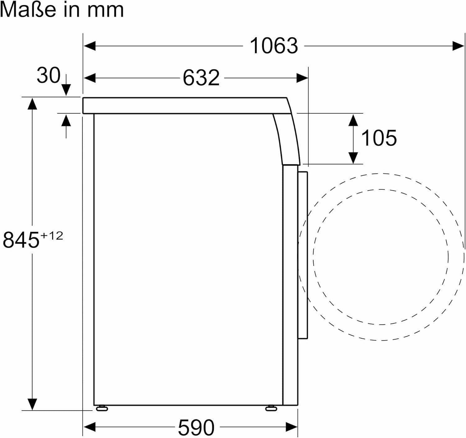 WUU28T48 Série 6 Machine À Laver Encastrable, 1 À 8 Kg, 1400 Tr/Min, Économie D'Énergie Et D'Eau, Speed Perfect Programmes Supplémentaires Pour Le Sport, Les Vêtements Foncés Et Les Vêtements De