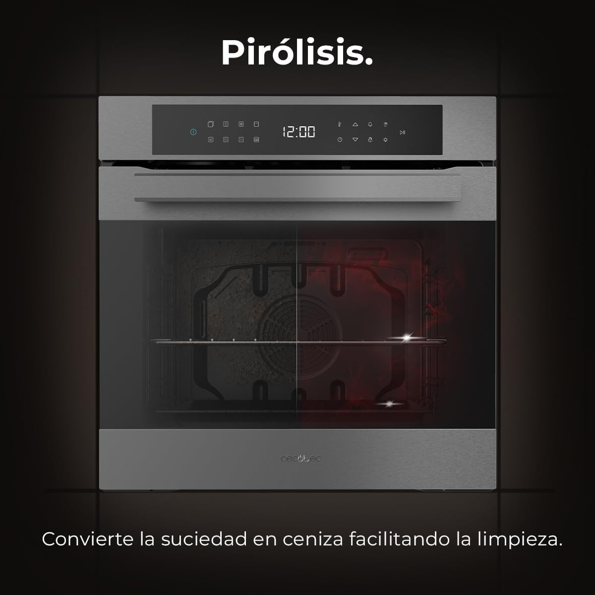 Four Encastrable Pyrolytique 60Cm Bolero Hexa P506000 Matt A+. 3400W, Capacité De 81L, 11 Fonctions Avec Airfryer Master, Pizza Master, 3D Cooking, Steam Base X2, Pyrolyse