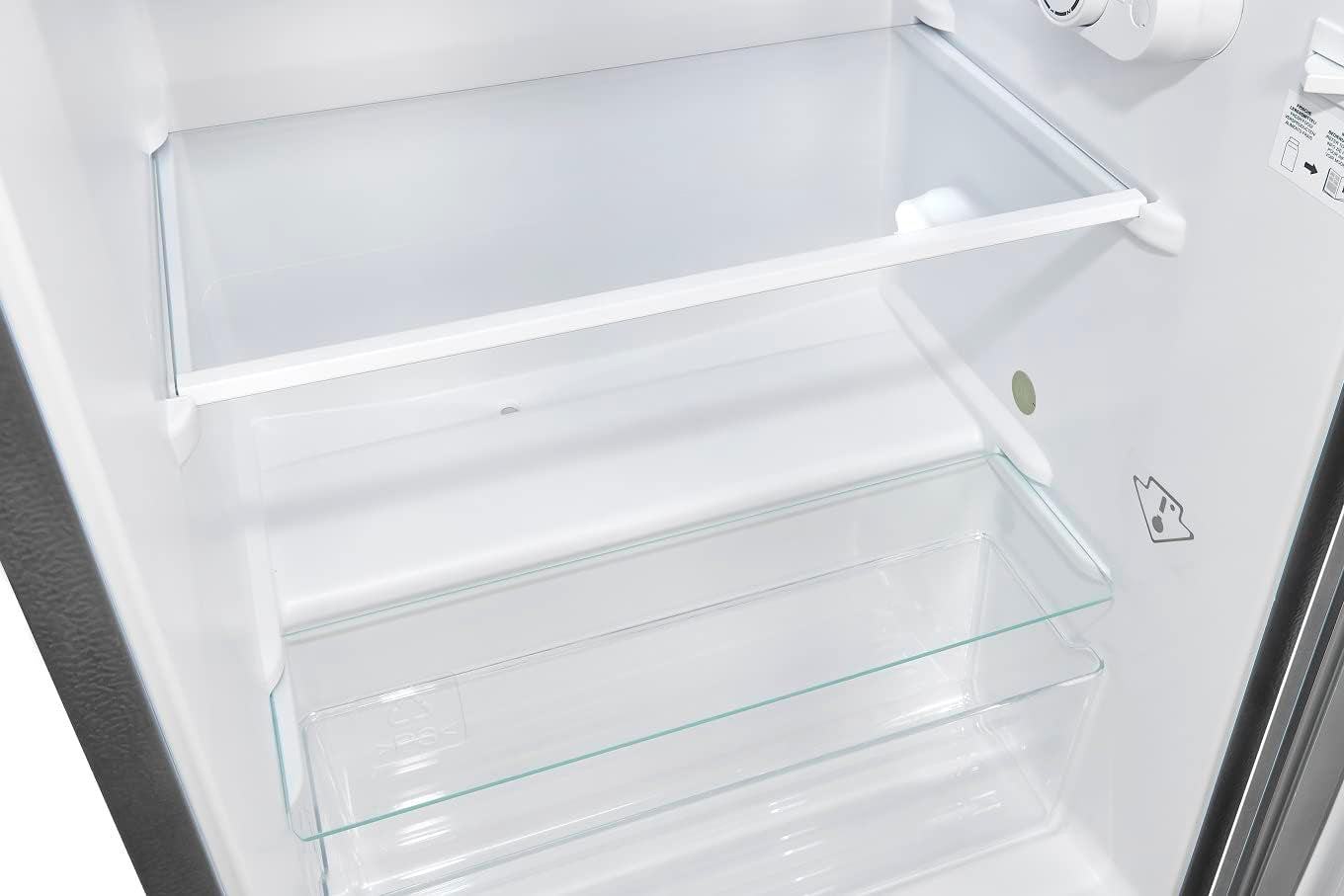Exquisit KS117-3-010E Kühlschrank, 48Cm Breit, 82 L, LED, Silber