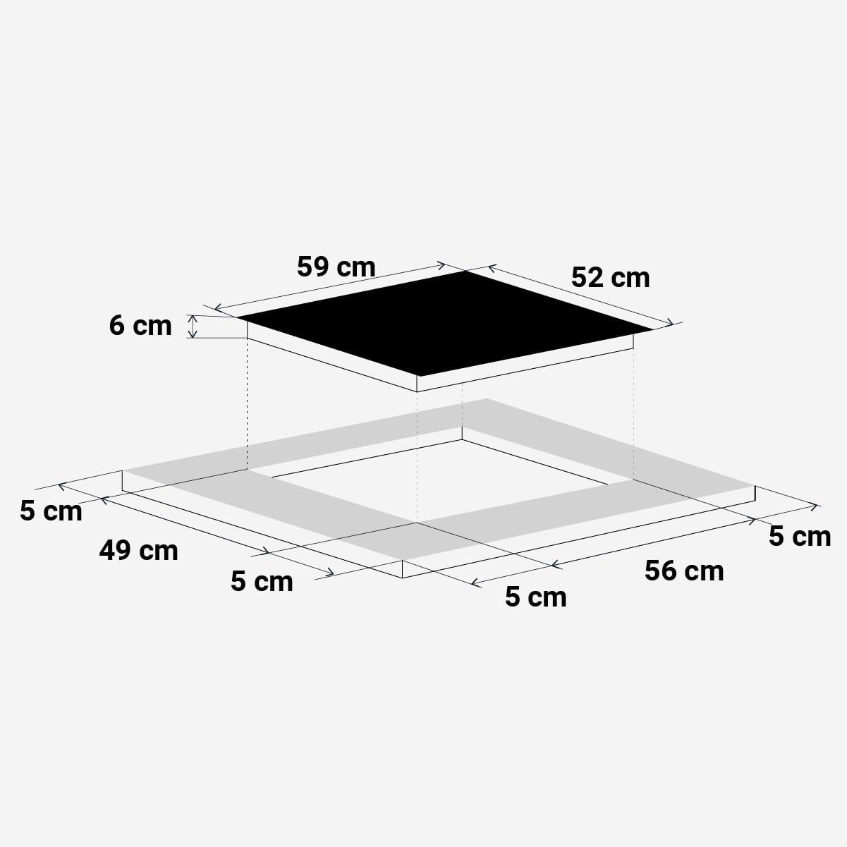 Plaque Induction Blanc 3 Feux | Table De Cuisson Encastrable 3 Foyers | Contrôle Tactile | 7000W, 9 Niveaux De Puissance, Founction Boost