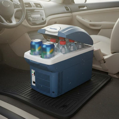 Réfrigérateur Voiture, Glacière Électrique, Mini Congélateur Compresseur | Double Alimentation Glacière Et Compact Réfrigérateur Portable Pour Camping, 8 Litres, Modèle Numérique 12V/24V/220V