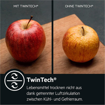 RCB632D4MM Réfrigérateur-Congélateur Autonome/Série 6000 Avec Twintech / 1860 Mm/Partie Congélateur Inférieure / 330 L/Nofrost/Couleur : Portes En Acier Inoxydable, Côtés Gris/D