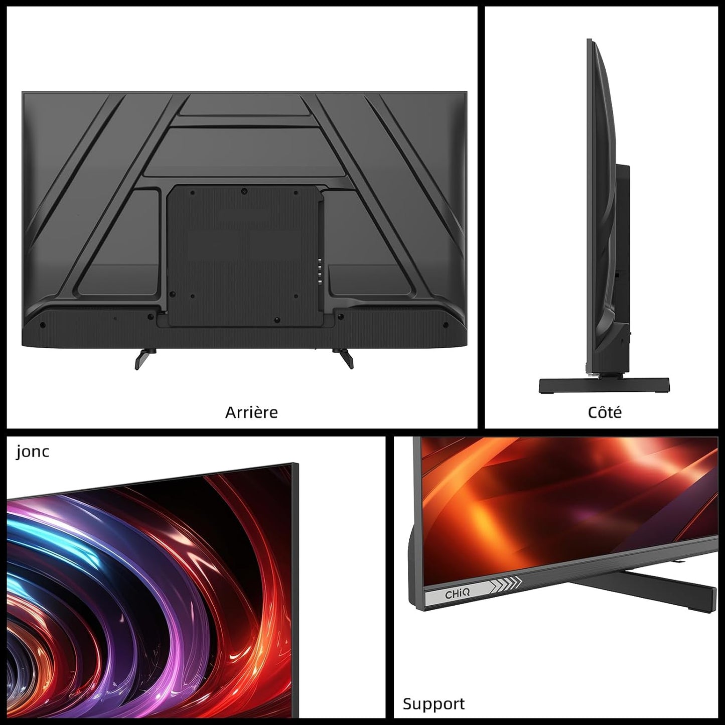TV Connectée 40 Pouces FHD QLED Pro Google TV (L40QST) | HDR10, Apple Airplay, Dolby Audio &Dbx-Tv, Contrôle Vocal Google, Design Sans Bord