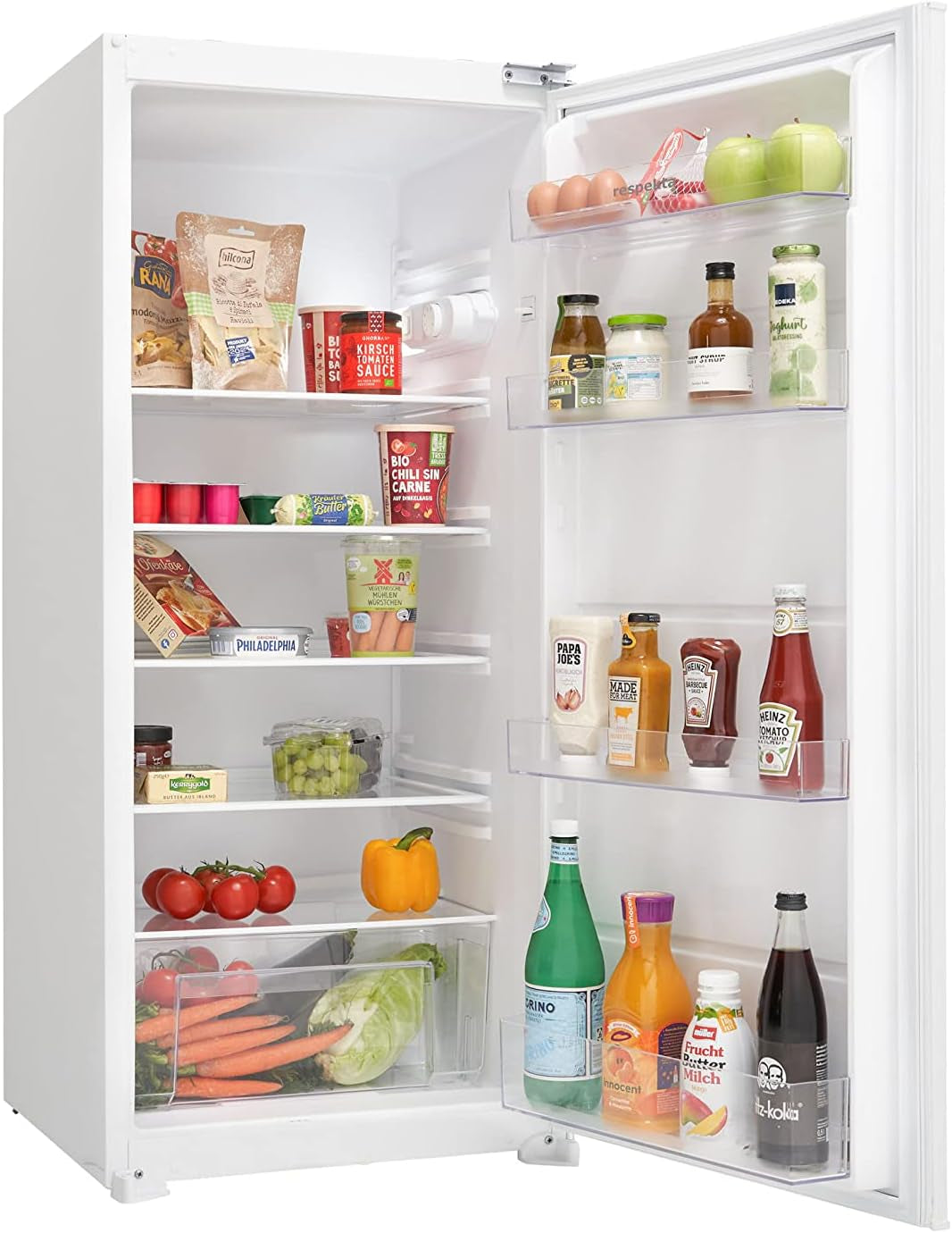 Kühlschrank 200 Liter Einbaukühlschrank Schlepptür 122 Cm Vollraum Respekta