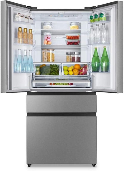 Hisense RF540N4SBI2 Réfrigérateur Congélateur À Porte Française, Nofrostplus, Compresseur Inverter, Convertactive, Crispzone, 181,7 Cm, Partie Réfrigérateur 302 L, Partie Congélateur 178 L, 40 Db, 310