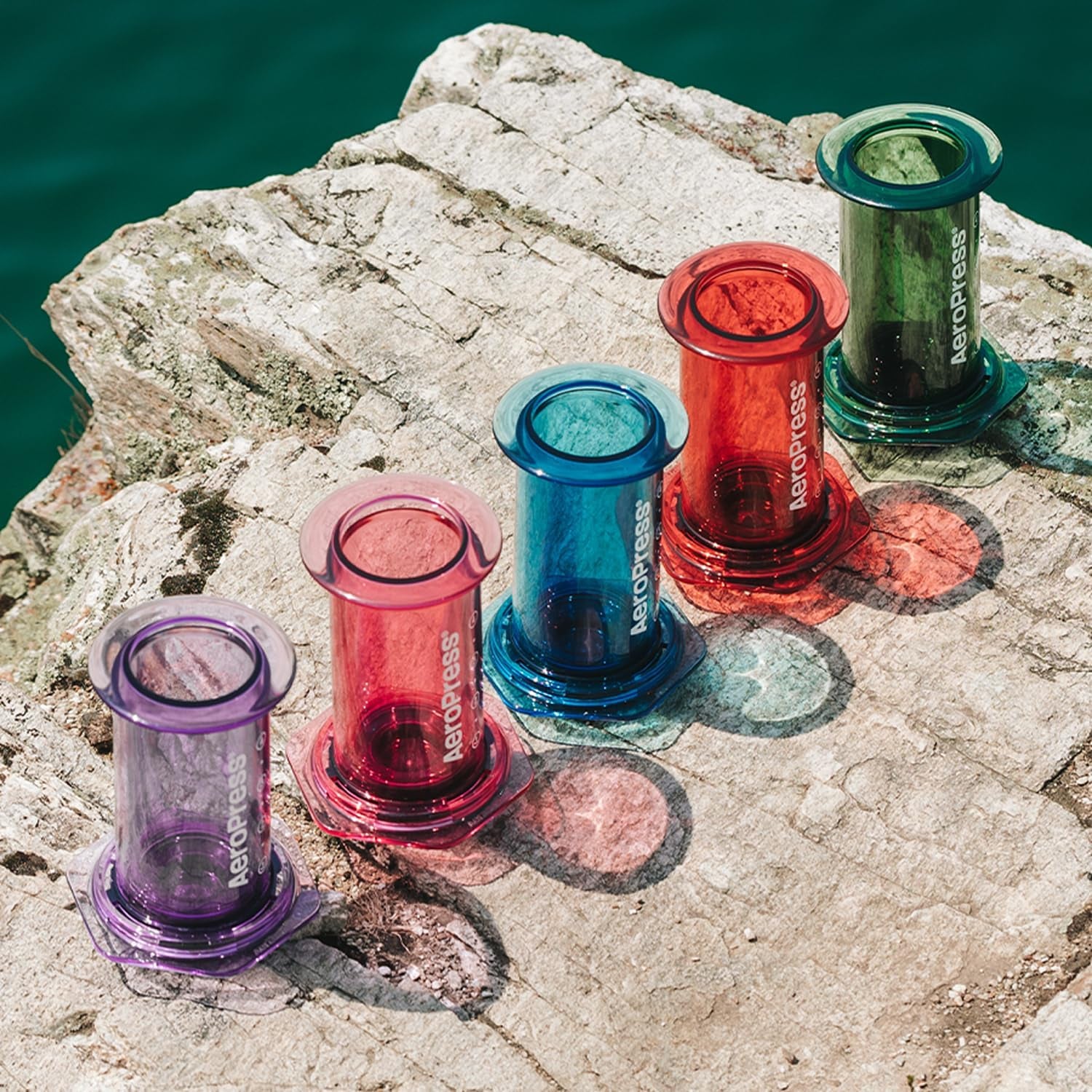 Clear Pink Cafetière À Piston Tout-En-Un, Style Expresso Et Filtre, Infusion En 2 Minutes, Petite Cafetière Portable Idéale Pour Les Voyages Et Le Camping