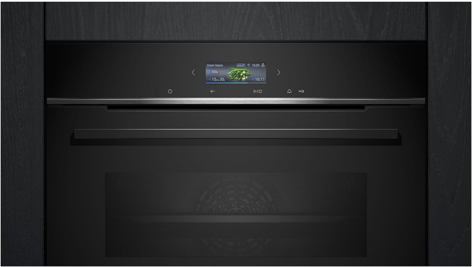 HB734G1B1, Iq700 Four Intelligent Encastrable 60 X 60 Cm, Fabriqué En Allemagne, Noir, Ecoclean & Humidclean, Auto-Nettoyage, Air Fry, Programmes Automatiques, Écran Tactile Coloré, Efficacité
