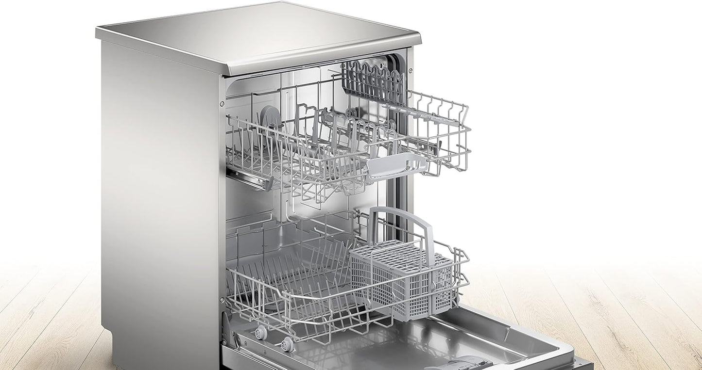 SMS2ITI12E - Série 2, Lave-Vaisselle Pose Libre - 60Cm - Home Connect - 12 Couverts - Moteur Ecosilence - Inox