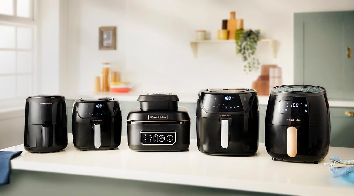 Air Fryer XL 5,5L [Multicuiseur: Frit, Cuit, Rôti, Grille] Friteuse Sans Huile & Gril (7 Programmes, Convient Au Lave-Vaiselle, Contrôle Température, 260°) Satisfry 26520-56