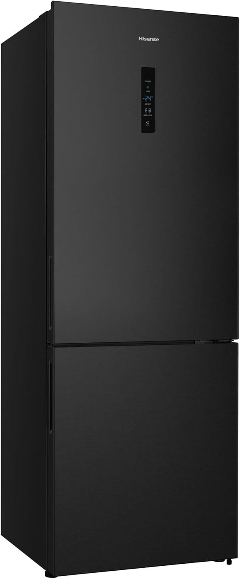 Hisense RB645N4BFE, Réfrigérateur Combiné, 489L, Classe E, Black Inox, Affichage
