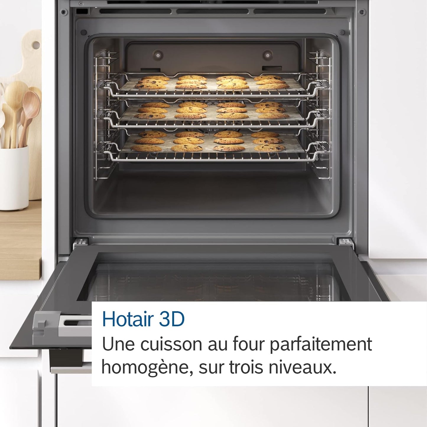 HBA573BV0 Four Intégrable Série 4 - Four Multi-Fonctions - Pyrolyse - 3600 W - Grande Capacité De 71L - Blanc