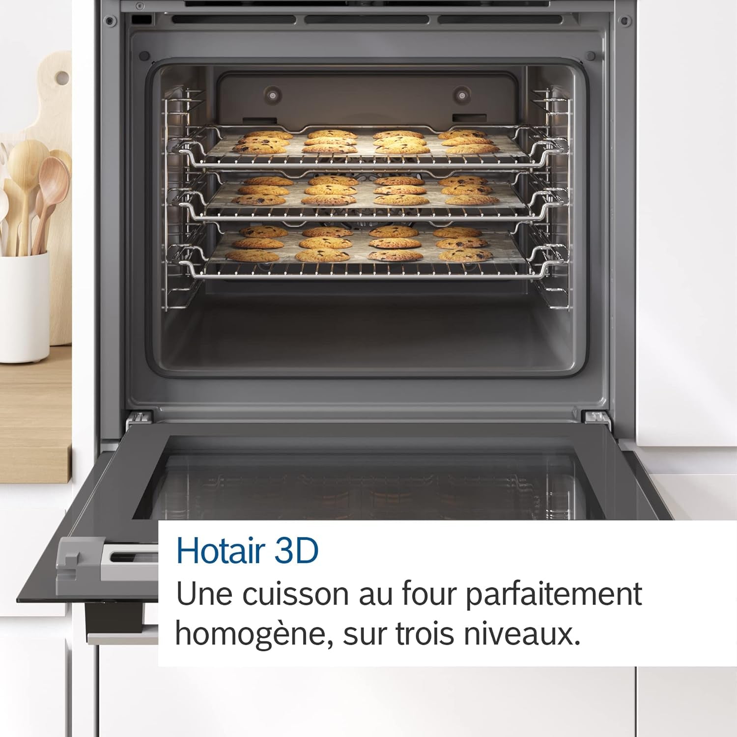 HBA573BV0 Four Intégrable Série 4 - Four Multi-Fonctions - Pyrolyse - 3600 W - Grande Capacité De 71L - Blanc