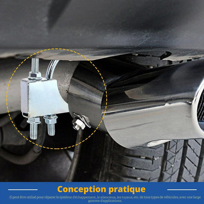 1 Pince D'Échappement Universelle De 7,5 Cm Avec Suspension, Robuste Pour Tuyau D'Échappement De Voiture Et Camion (2,25 Pouces)