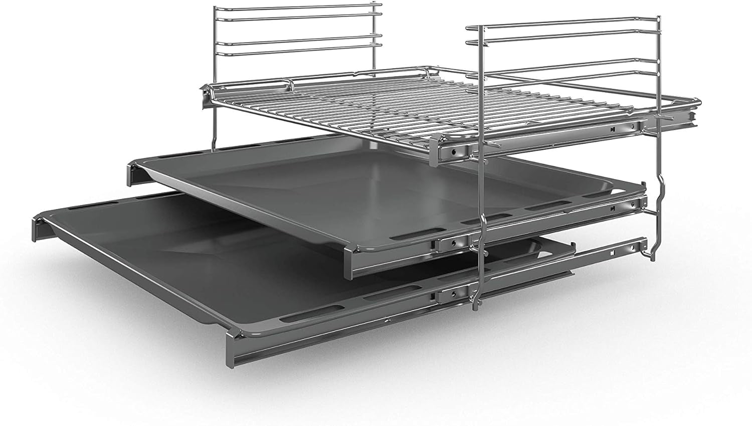 Serie 6 HKS79U250 Four Et Cuisinière Noir, Argent Plaque Avec Zone À Induction a - Fours Et Cuisinières (Cuisinière, Noir, Argent, Rotatif, Tactil, Acier Inoxydable, Devant, 1,2 M)