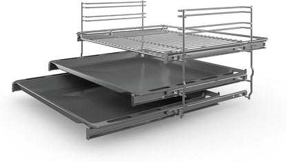 Serie 6 HKS79U250 Four Et Cuisinière Noir, Argent Plaque Avec Zone À Induction a - Fours Et Cuisinières (Cuisinière, Noir, Argent, Rotatif, Tactil, Acier Inoxydable, Devant, 1,2 M)