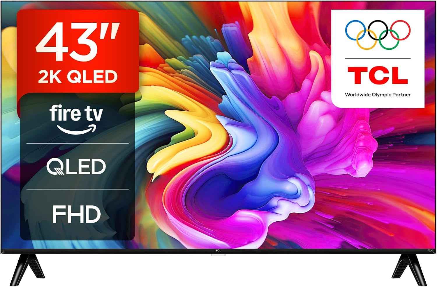 TCL 43SF560 43 Pouces Full HD Smart QLED Direct LED SF560 Avec Fire TV Et Télécommande Vocale Alexa