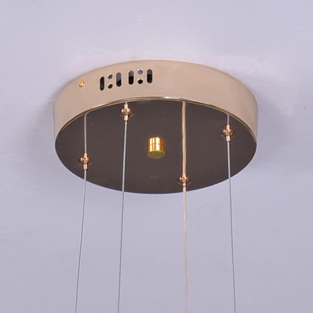 Lampe Pendante Moderne LED En Spirale, 64W Dimmable Avec Télécommande, Hauteur Réglable, Pour Le Salon, La Chambre À Coucher, La Salle À Manger, L'Îlot De Cuisine (B - Or)