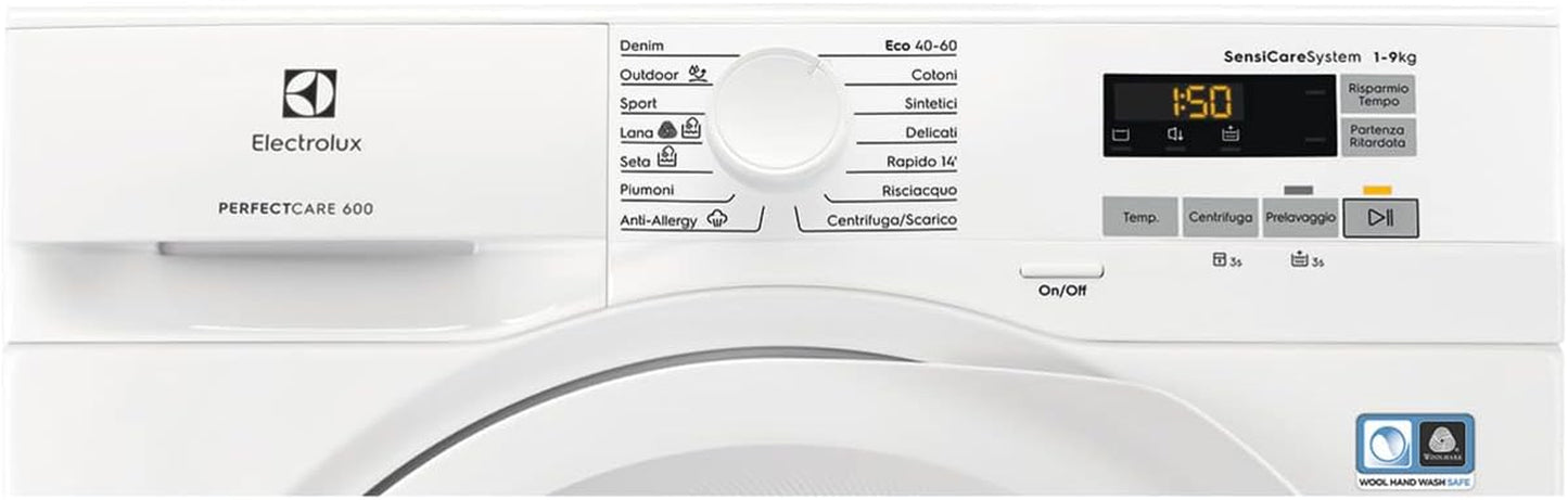 EW6F592U Machine À Laver Charge Avant, Blanc, Classe D'Efficacité A