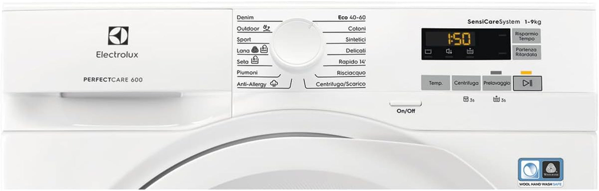 EW6F592U Machine À Laver Charge Avant, Blanc, Classe D'Efficacité A