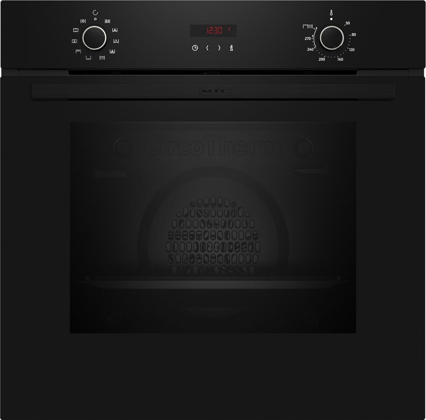 Neff Set BX46PB Composé De B2CCG6AK0 Four Encastrable Avec Circotherm 60 X 60 Cm Noir N 30 Et T16SBN1L0 Plaque Électrique Autonome 60 Cm Noir Avec Cadre N 50