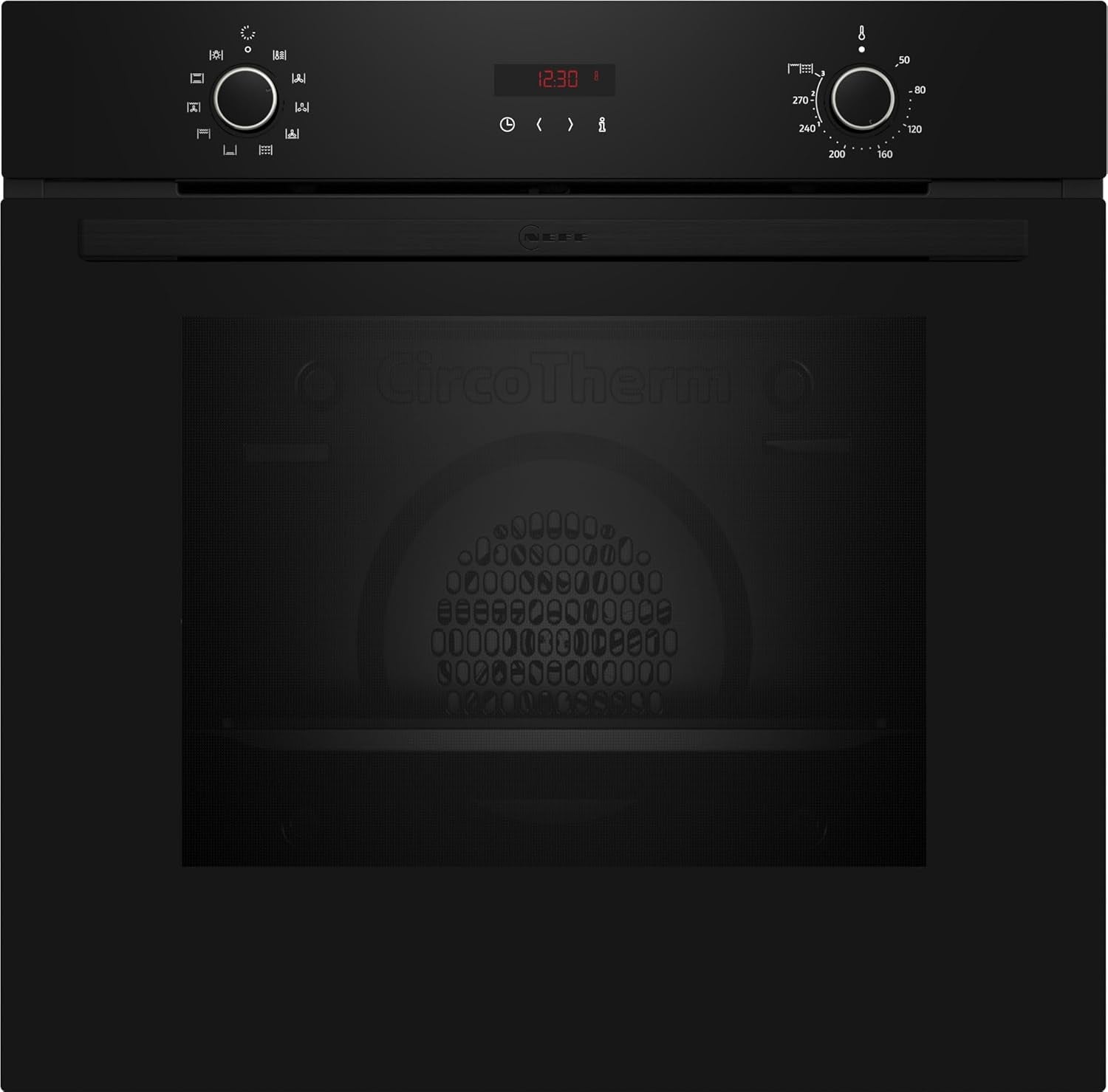 Neff Set BX46PB Composé De B2CCG6AK0 Four Encastrable Avec Circotherm 60 X 60 Cm Noir N 30 Et T16SBN1L0 Plaque Électrique Autonome 60 Cm Noir Avec Cadre N 50