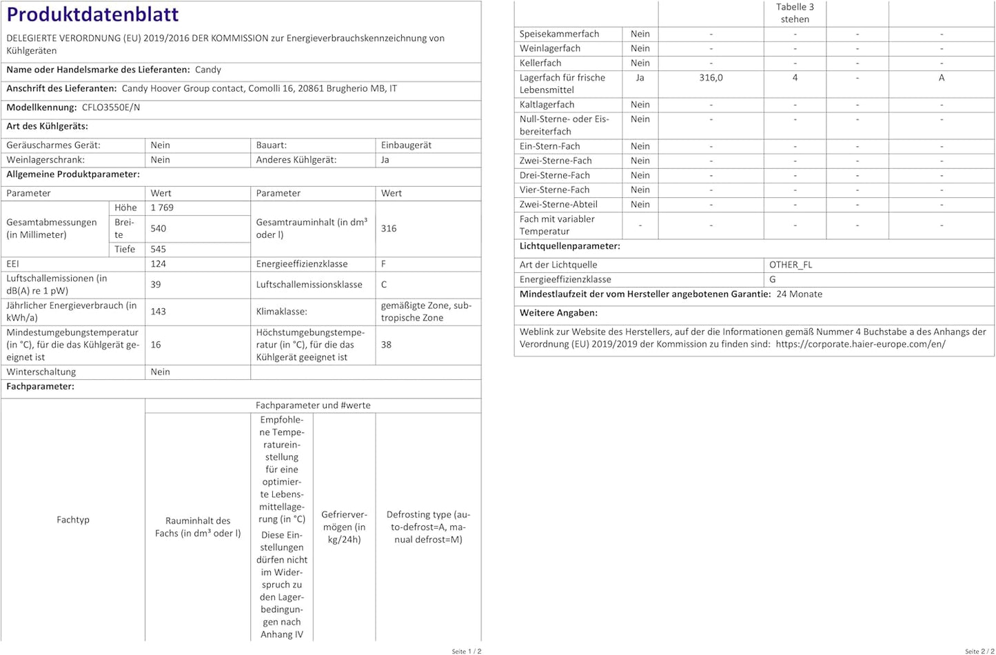 - REF INT 1P  CFLO3550E/N
