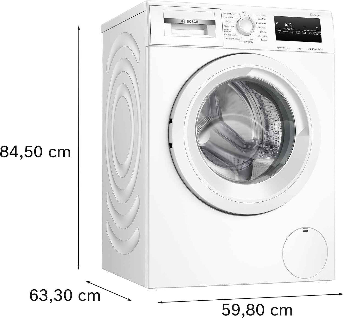 Bosch WAN24209FR Série 4 - Lave-Linge, Pose-Libre, Défroissage Iron Assist | Blanc, 9 Kg, 1200 Trs/Min, Activewater Plus, Fonction Rajout De Linge, Speed Perfect, Classe Énergétique A