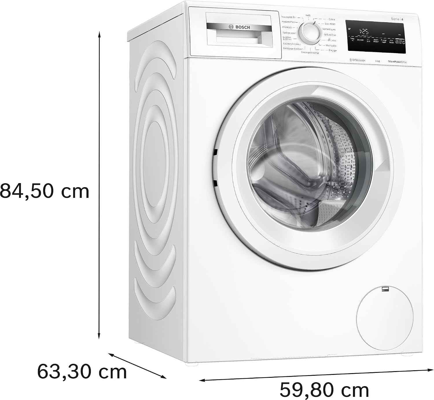 Bosch WAN24209FR Série 4 - Lave-Linge, Pose-Libre, Défroissage Iron Assist | Blanc, 9 Kg, 1200 Trs/Min, Activewater Plus, Fonction Rajout De Linge, Speed Perfect, Classe Énergétique A
