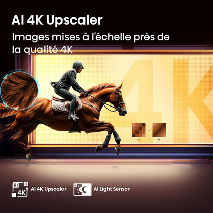 Hisense 65A7Q - Smart TV 65" (164 Cm) QLED 4K 2025, Dolby Vision & Atmos, Caisson De Basses Intégré, HDMI 2.1, Game Mode Plus, Alexa, Noir