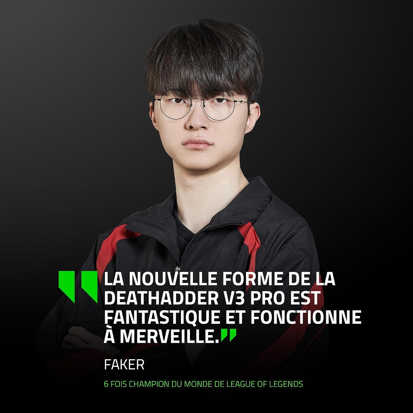 Razer Deathadder V3 Pro - Souris Esports Ergonomique Sans Fil Légère (Design Léger 63G, Capteur Optique Focus Pro 30K, Commutateurs De Souris Gen-3, Sans Fil Hyperspeed) Noir