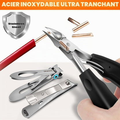 Coupe Ongle Professionnel, Pince Coupe Ongle Pied Pour Ongles Épais Pour Personnes Âgées Avec Large Ouverture, Kit Coupe Ongle Allemand Pour Hommes Ongles Incarnés Avec Lame Incurvée Inclinée