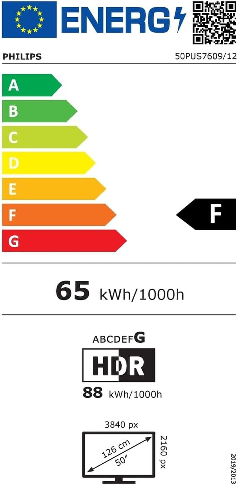 Philips 50PUS7609 Smart TV LED 4K - Écran 50 Pouces Avec Plate-Forme Pixel Precise Ultra HD Titan OS Et Son Dolby Atmos, Fonctionne Avec Alexa Et L’Assistant Vocal Google - Gris Anthracite