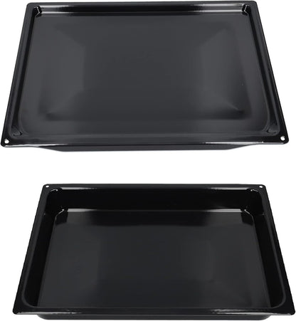 Set 2X Plaques De Cuisson Émaillées 458X364X17Mm Et 458X364X54Mm Pour Four Compatibles Avec Gorenje Privileg 274662 222709