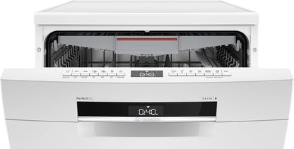 SMS6ZCW08E - Série 6 - Lave-Vaisselle Pose-Libre - Home Connect - 14 Couverts - Silence plus 40 Db - Blanc