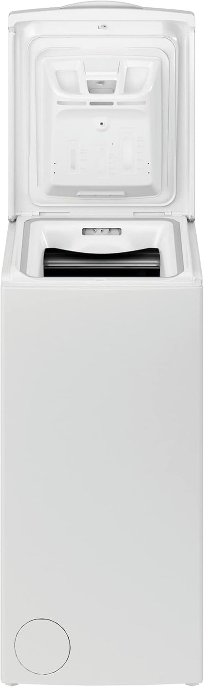 Indesit BTW L50300 IT/N - Machine À Laver Chargée Par Le Haut 5 Kg Libre Installation. Centrifugeuse 1000 Tours Par Minute. Largeur 40,0 Cm, Profondeur 60,0 Cm, Hauteur 90,0 Cm, Classe Énergétique D