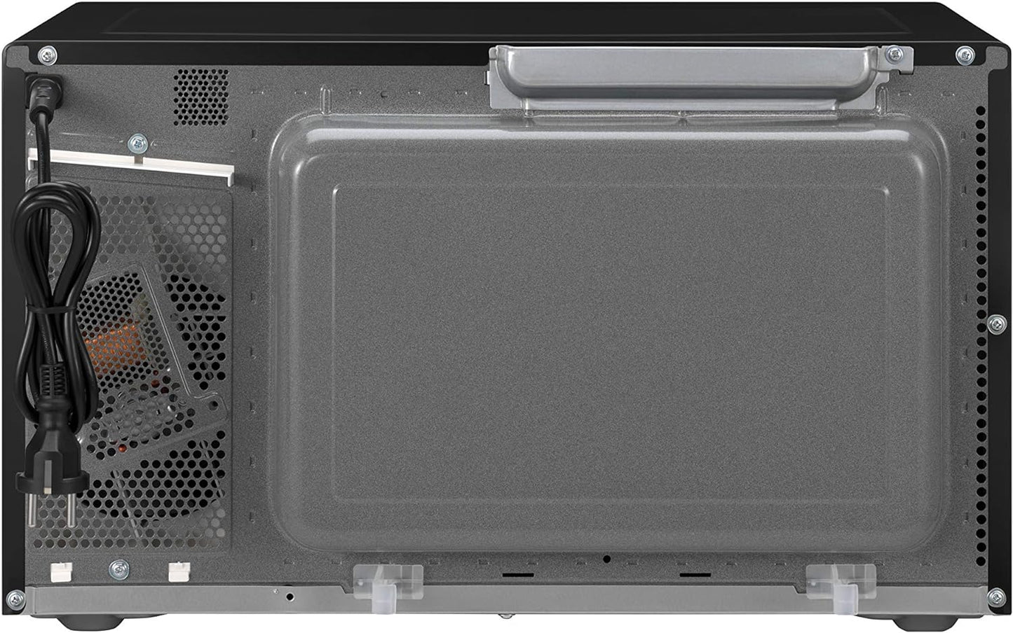 NN-GT46KBSUG Four À Micro-Ondes Et Gril Avec Plateau Tournant, 31 Litres, Aacier Inoxydable, 1000 W, Grill 1100 W, 24 Programmes Auto, Écran LCD, Capteur Genius, Menu Junior, Noir