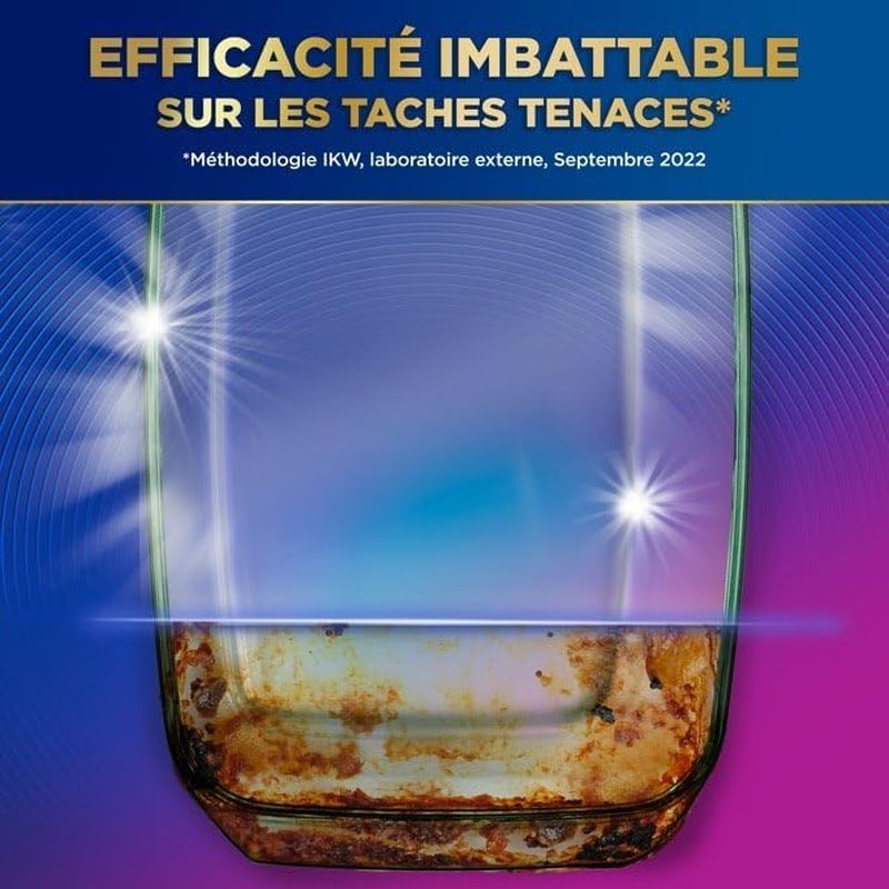 Pastilles Lave-Vaisselle Absolu Tout-En-1 Brillance - 56 Capsules - Tablettes Imbattables Sur Les Taches Tenaces - 4X plus De Brillance