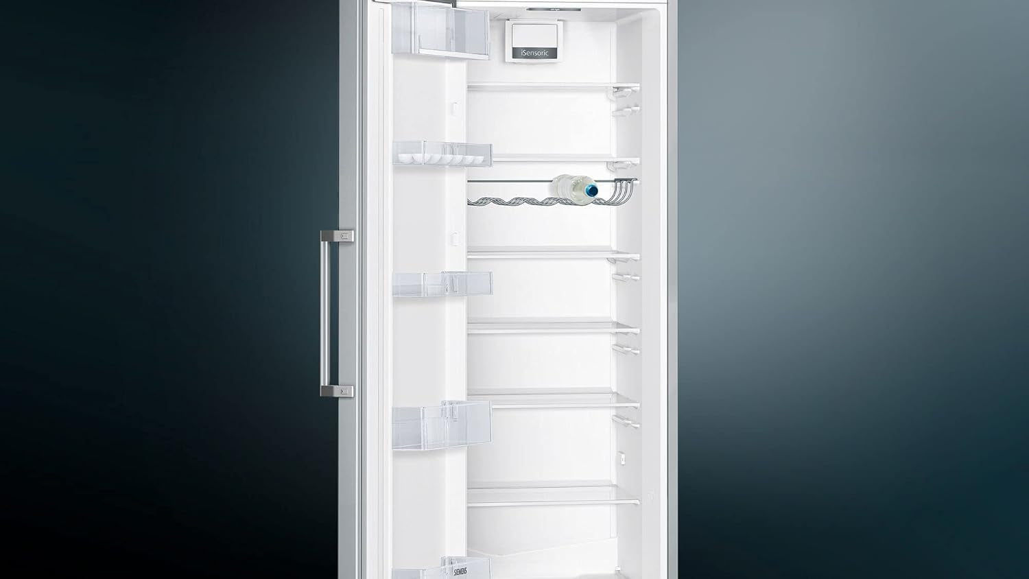 Iq300 KS36VVIEP Réfrigérateur Autoportante 346 L E Acier Inoxydable
