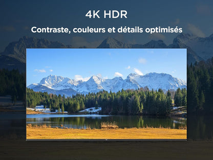 TCL Téléviseur LED Direct 50V6C 50" 4K HDR Smart TV Avec Google TV (Dolby Audio, Motion Clarity, Compatible Avec Google Assistant & Alexa)