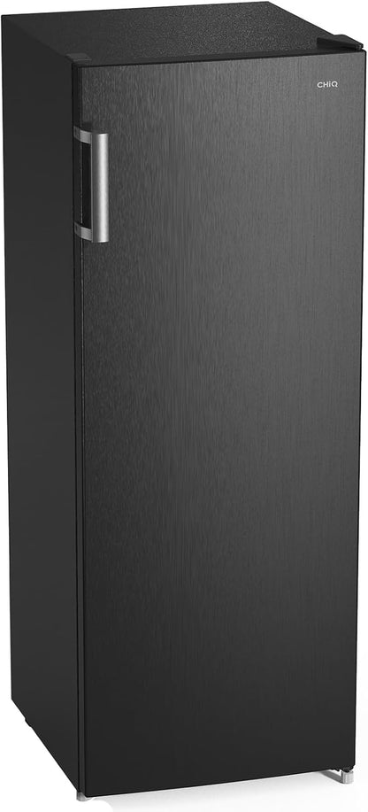 Congélateur Armoire 166L Avec No Frost & 4 Étoiles Noir（Fsd166Ne4E） | 3 Tiroirs, 2 Abattants, Multi Airflow, 144Cm H, Éclairage LED, Porte Réversible, Gain De Place