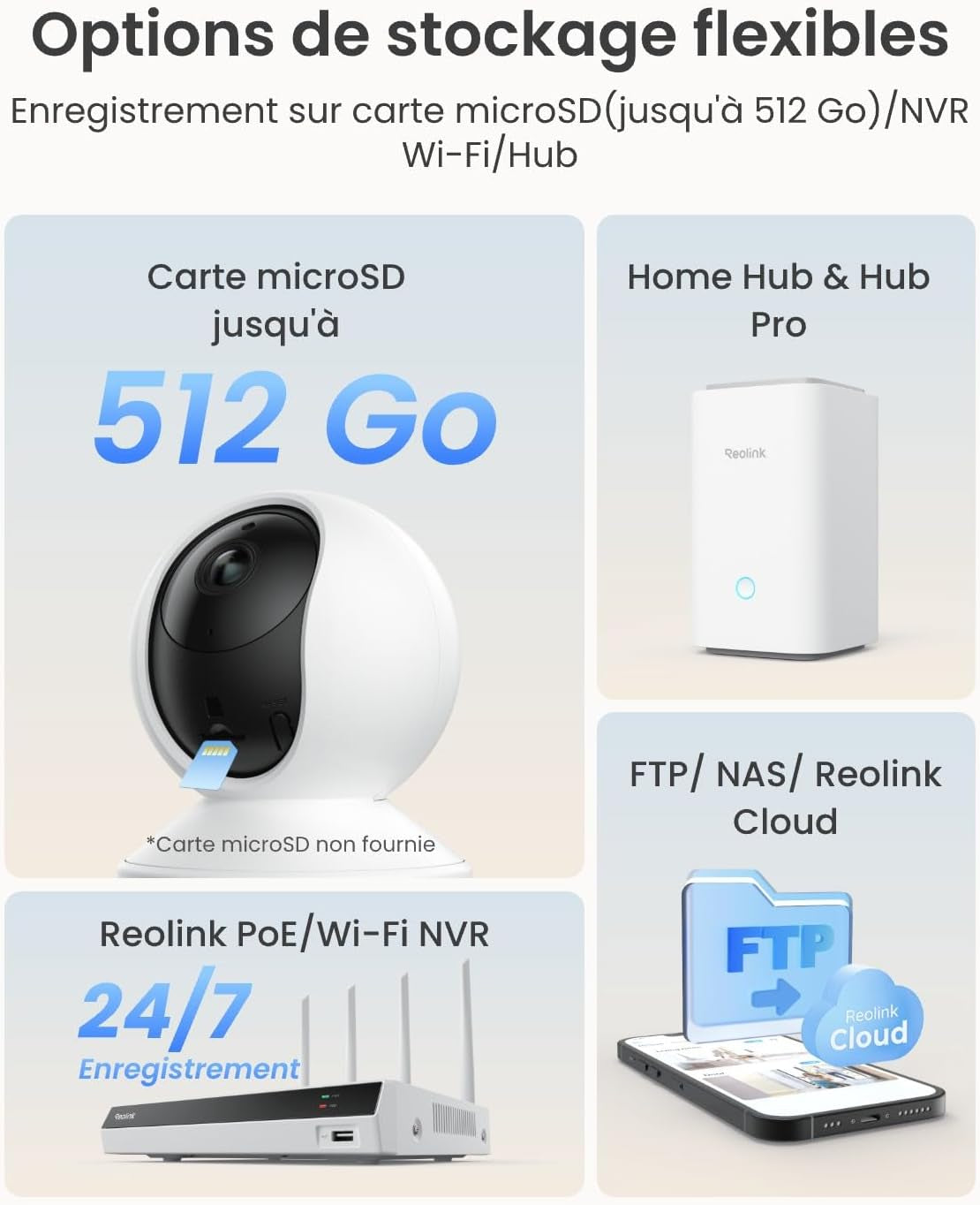 3K 5MP Caméra Surveillance Wifi Intérieure 360° PT, E1 Pro | Suivi Automatique, Détéction De Personne/Animal/Pleurs De Bébé, Wi-Fi 2,4/5 Ghz, Vision Nocturne, Audio Bidirectionnel.