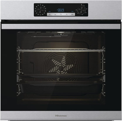 Hisense BSA65226AX, Four Multifonction Thermoventilé Avec Addition De Vapeur, Cavité XXL 77L, Nettoyage D'Eau Clean, 13 Fonctions De Cuisson, 3 Fonctions Vapeur, Fonction Pizza 300 °C, Cuisson Airfry